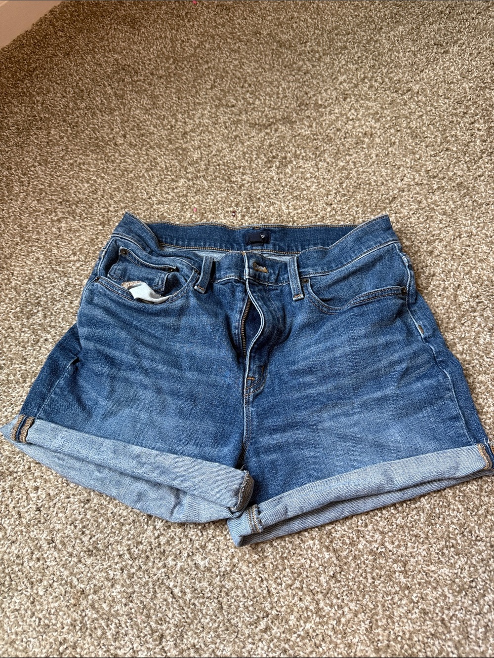 J.Crew Women's Cuffed Denim Jean Shorts Waist 29